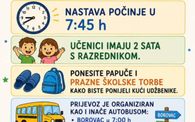 Obavijest o početku nastavne godine